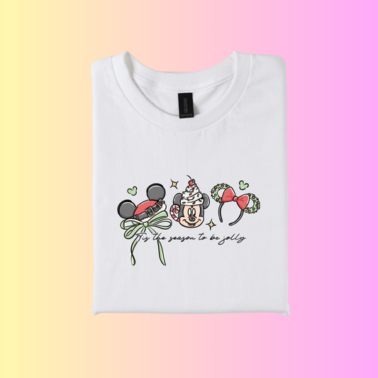 Inspired Magical Christmas Ear logo - Tis the season tshirt
