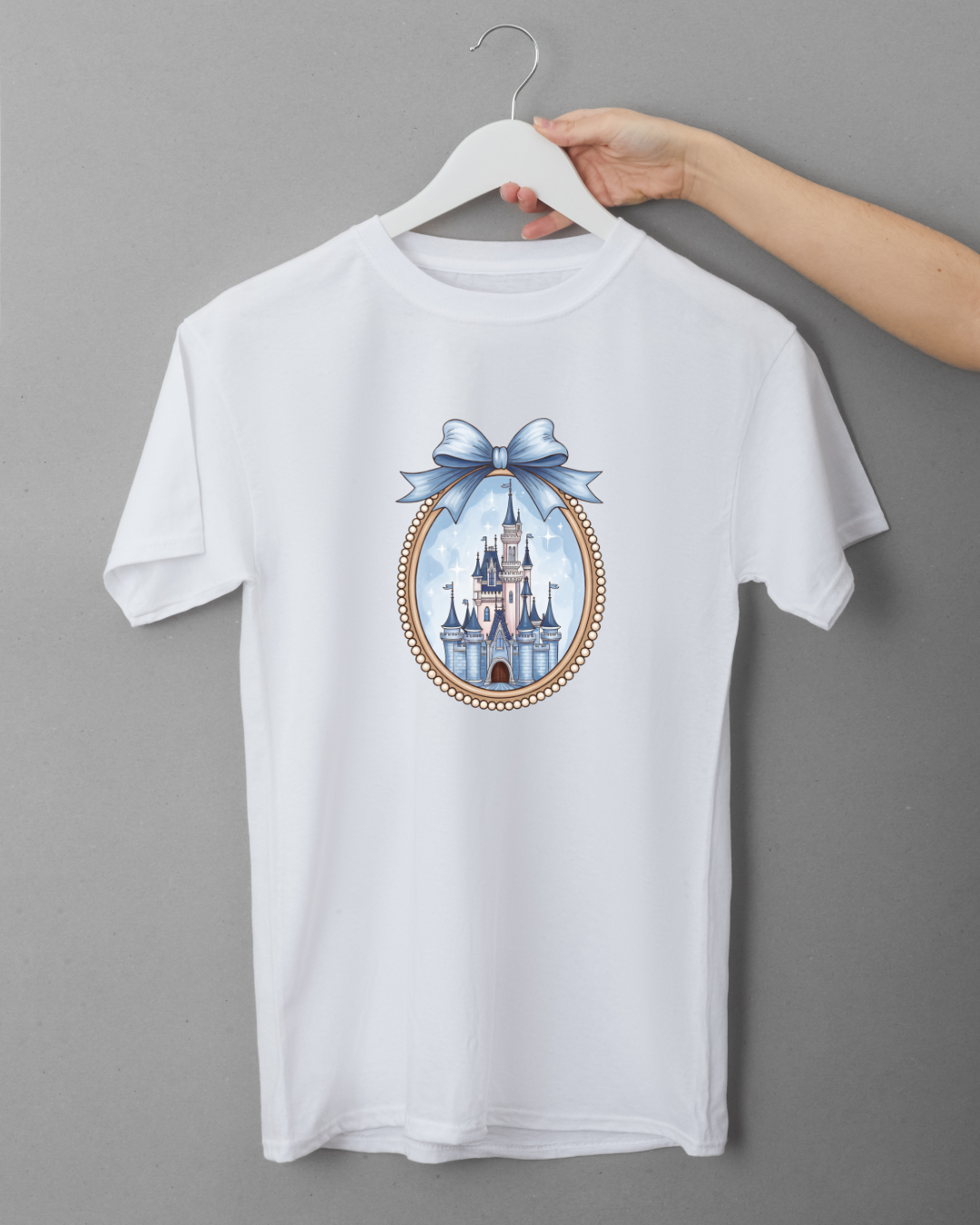 Castle Mirror and Mirror Blue Logo T-Shirt