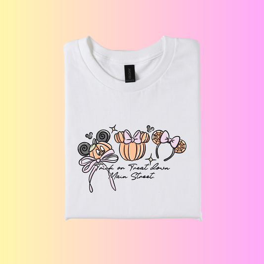 Inspired Halloween - Trick or Treat ear Logo T-Shirt