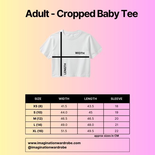 CREATE YOUR OWN MAGICAL CROPPED TEE - Over 80 designs to choose from!