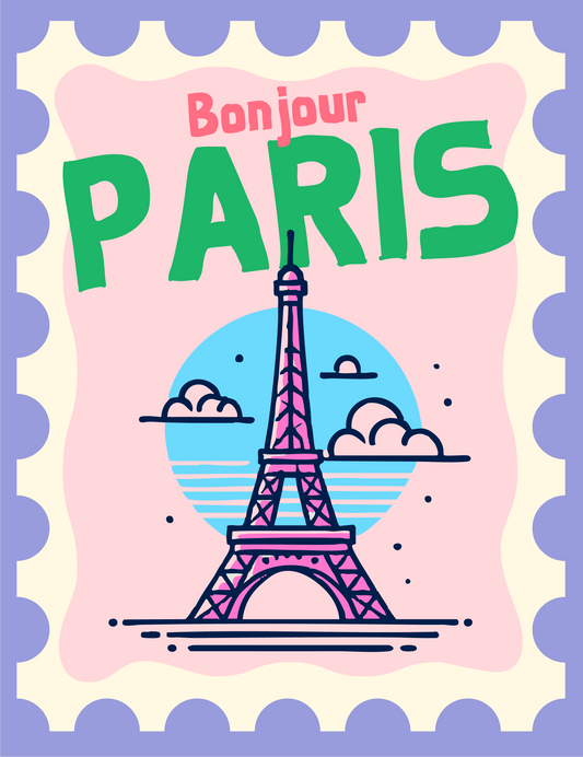 Travel Collection - Paris Stamp