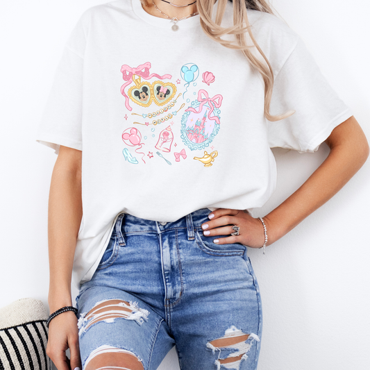 Inspired Magical World - Pink Logo T-Shirt