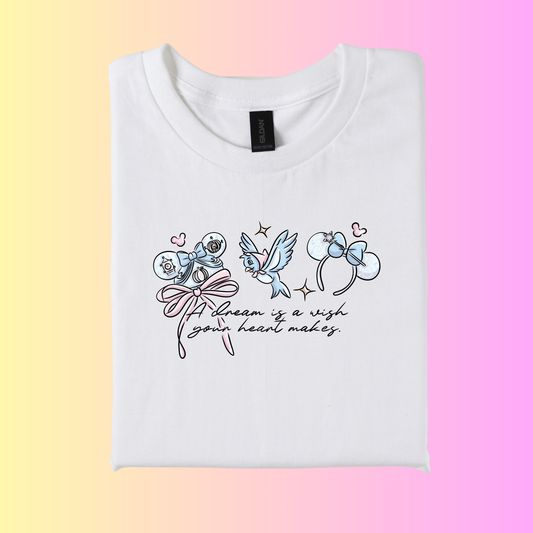 Inspired Magical Glass Slipper ear Logo T-Shirt.