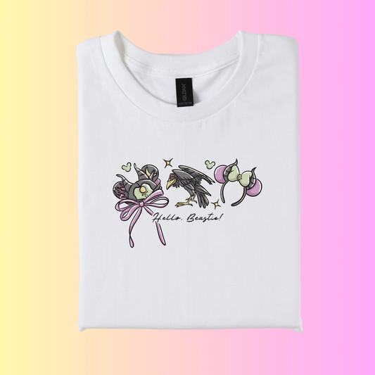 Inspired Magical Villain Raven ear Logo T-Shirt.