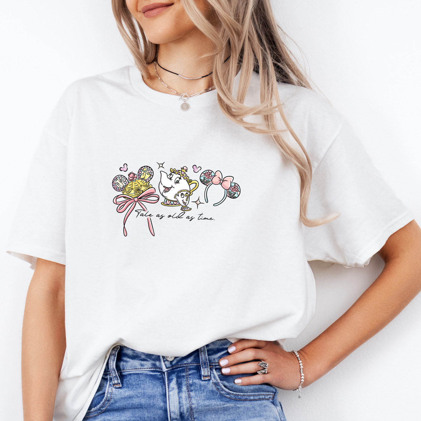 Inspired Magical Enchanted Rose ear Logo T-Shirt.