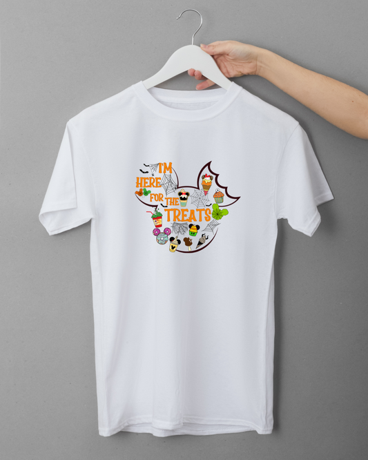 Here for the Treats - Halloween Inspired Logo T-Shirt