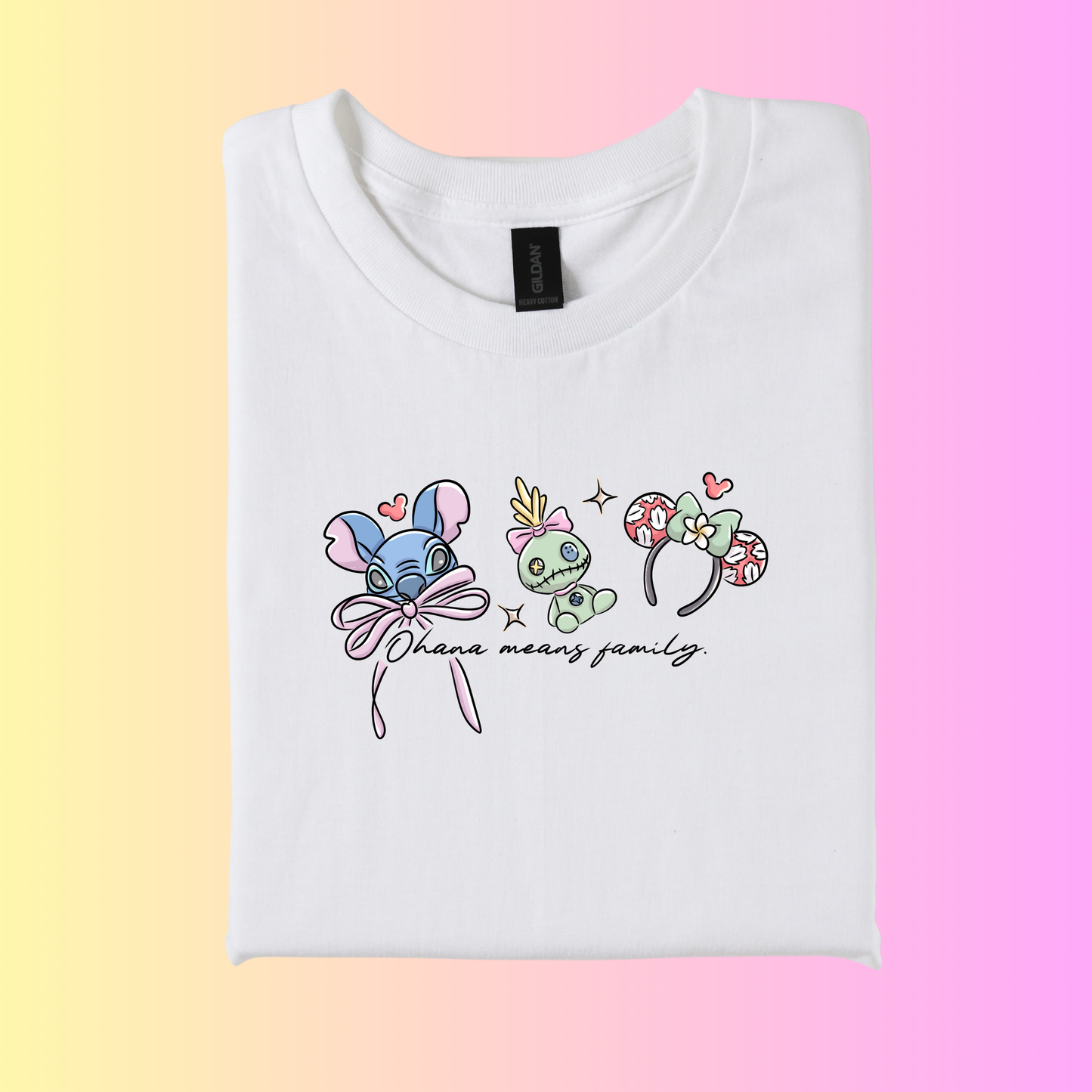 Inspired Magical Ohana ear Logo T-Shirt.