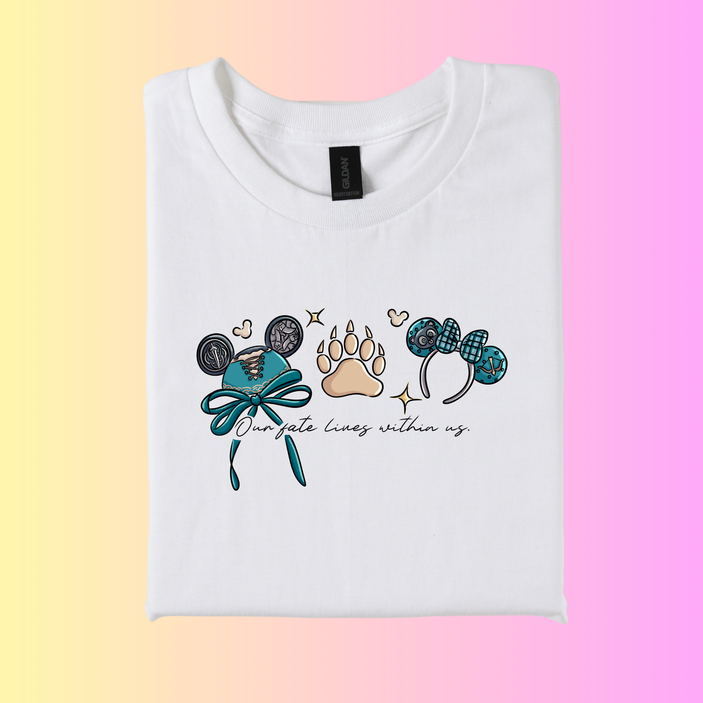 Inspired Magical Scottish Princess ear Logo T-Shirt.