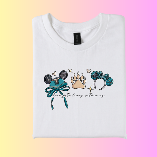 Inspired Magical Scottish Princess ear Logo T-Shirt.