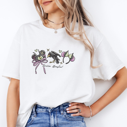 Inspired Magical Villain Raven ear Logo T-Shirt.