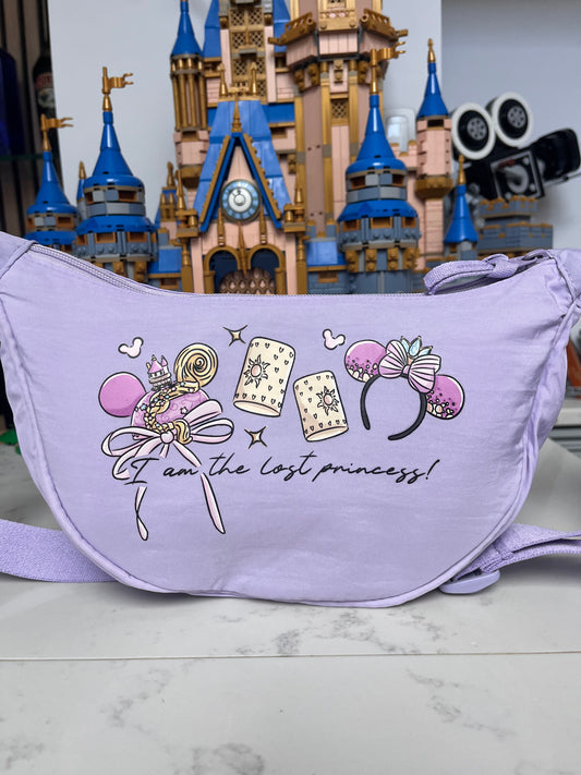 Magically inspired lost princess lilac padded bag