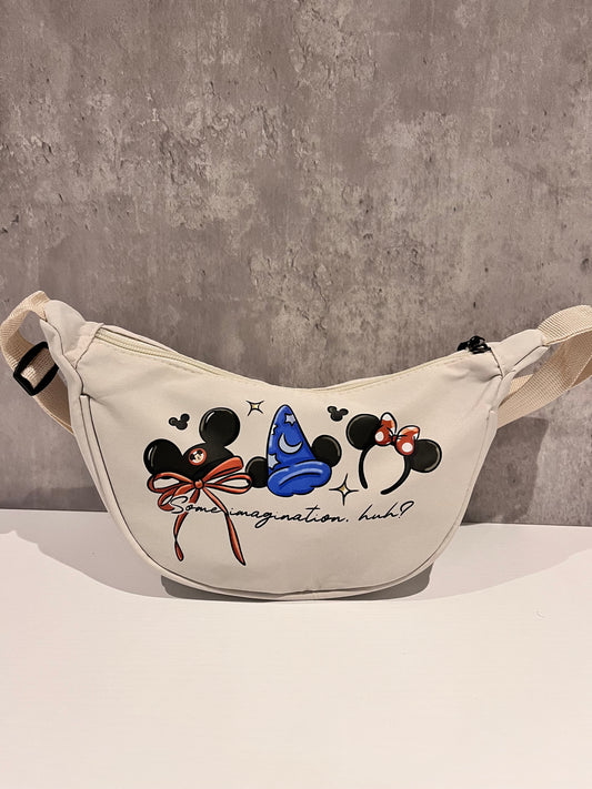 White Magically Inspired Blue Hat Lightweight bag