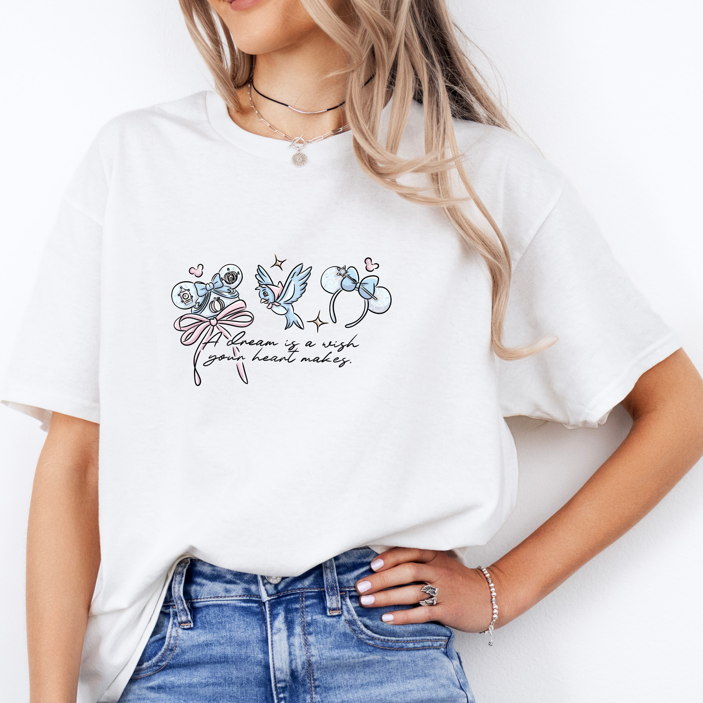 Inspired Magical Glass Slipper ear Logo T-Shirt.