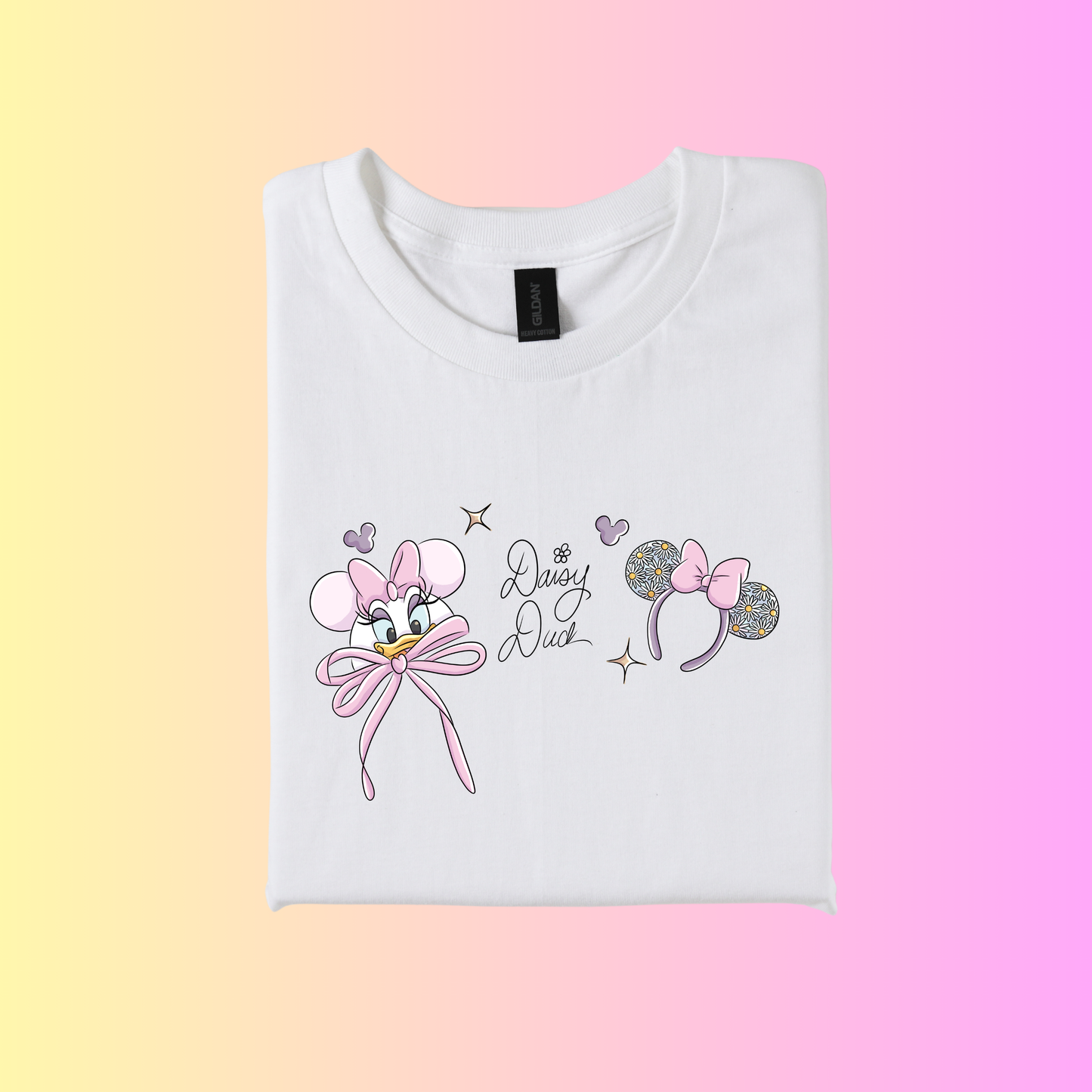 Inspired Magical Cute Daisy hat ear Logo T-Shirt.
