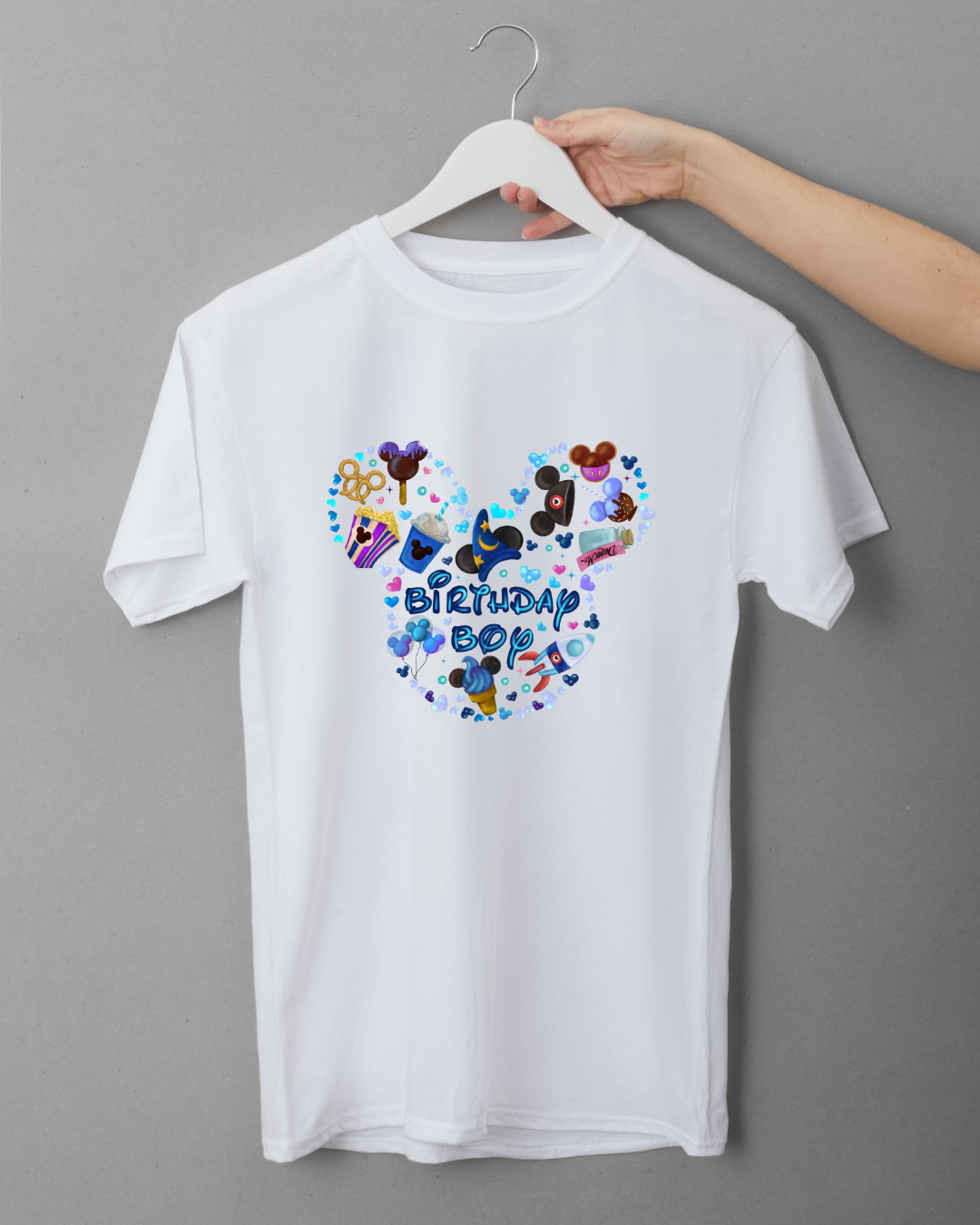 Inspired Magical Birthday Boy - Blue Logo T-Shirt