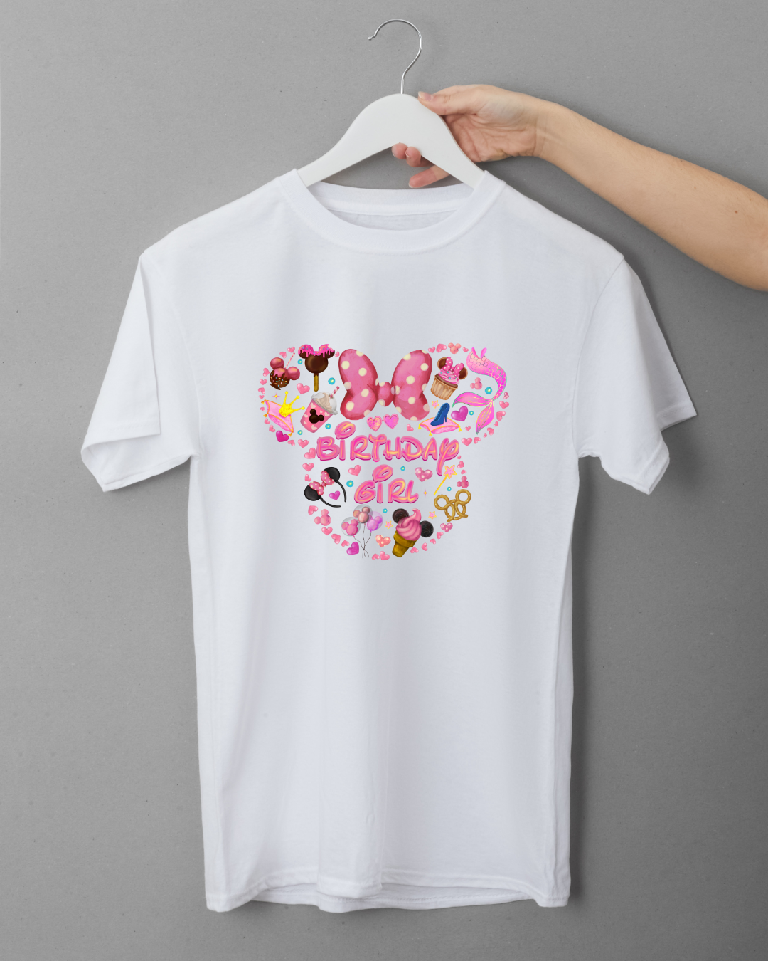 Inspired Magical Birthday Girl - Pink Logo T-Shirt