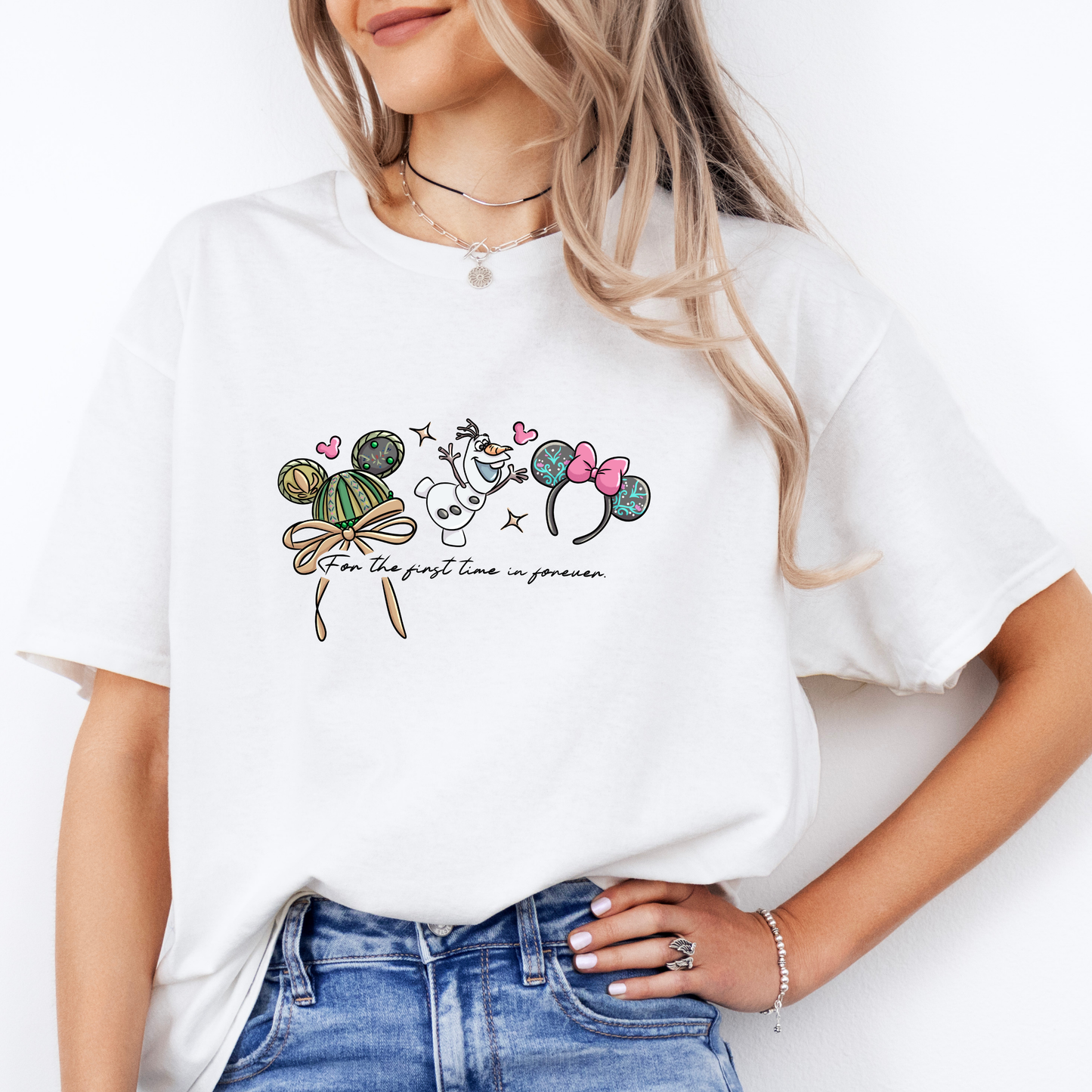 Magically Inspired Ice Princess sister ear Logo Tshirt