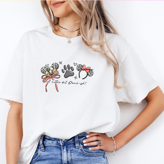 Inspired Magical Dotty Villain ears logo T-Shirt.