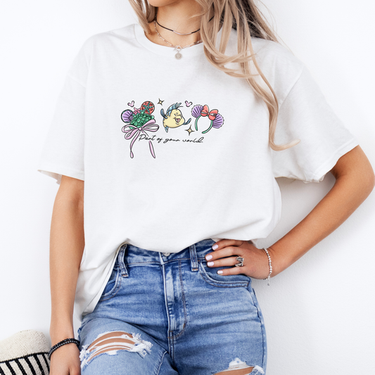 Inspired Magical mermaid ear Logo T-Shirt.