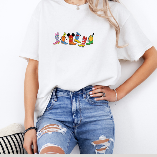 Inspired Magical Classic Cowboy boots Logo T-Shirt