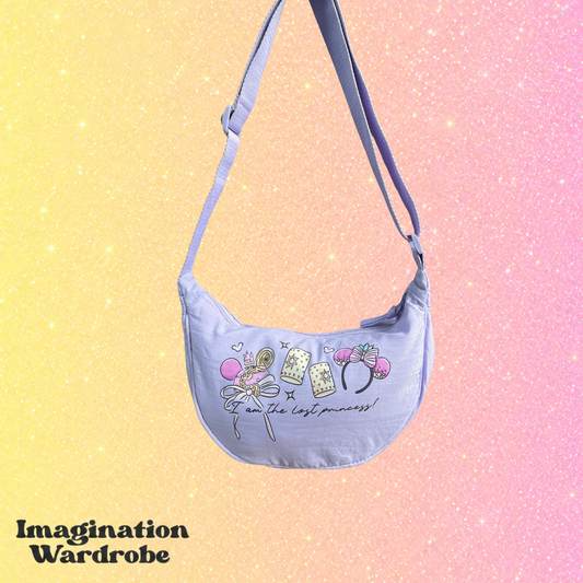 Magically inspired lost princess lilac padded bag