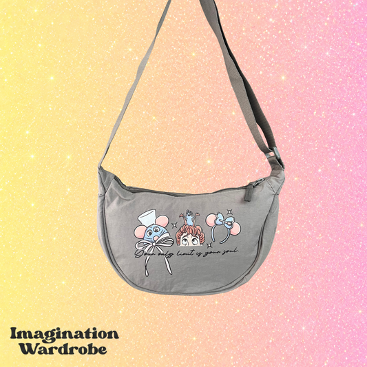 Magically inspired Rat, grey padded bag