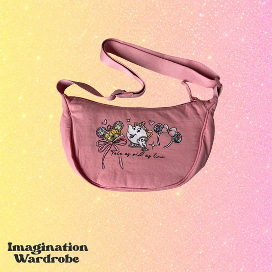 Magically inspired Belle Pink padded bag
