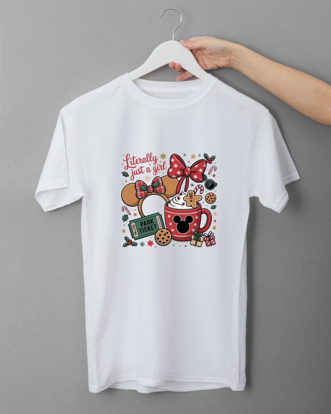 Inspired Magical Christmas - Literally Just a girl Logo T-Shirt