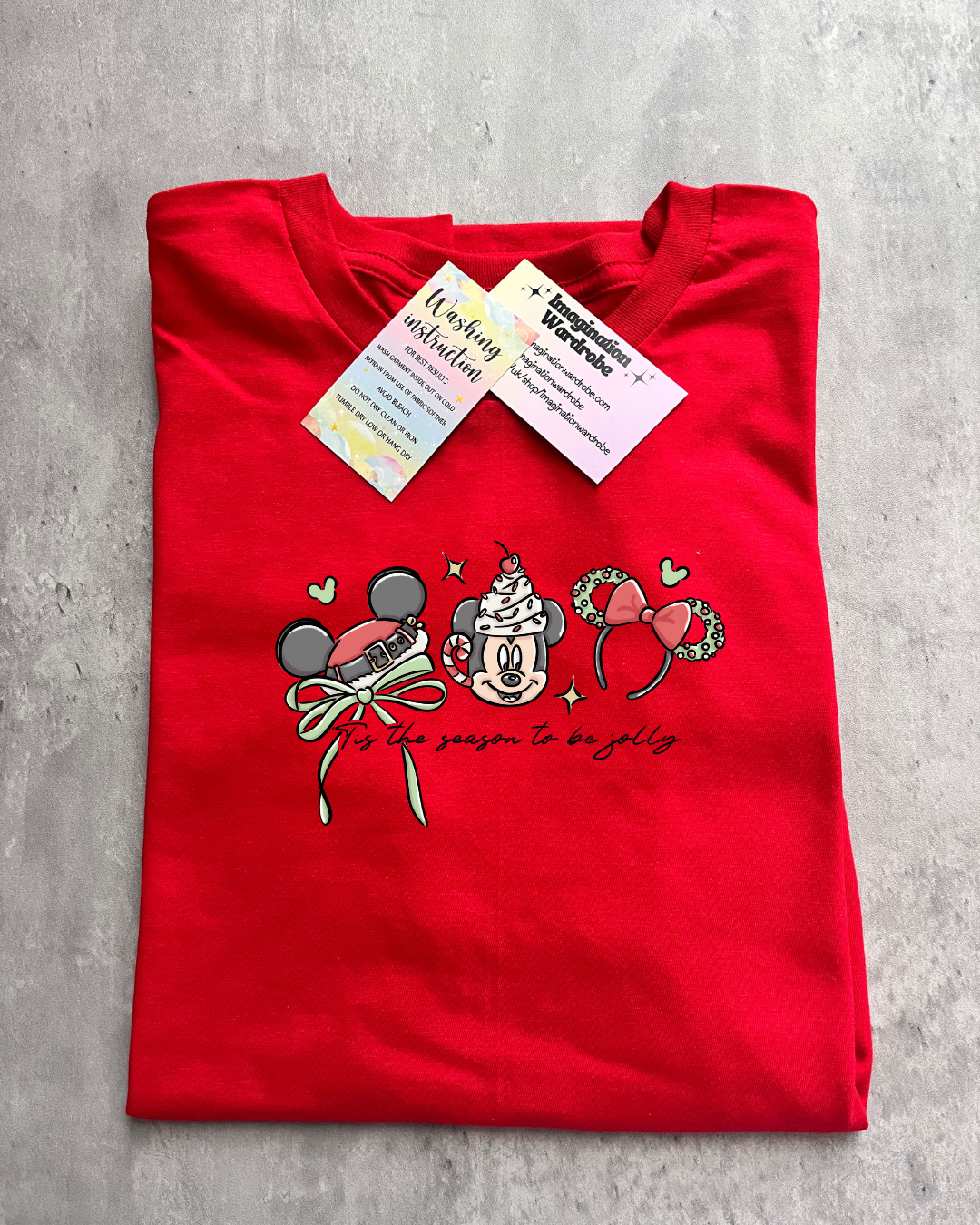 Inspired Magical Christmas Ear logo - Tis the season tshirt