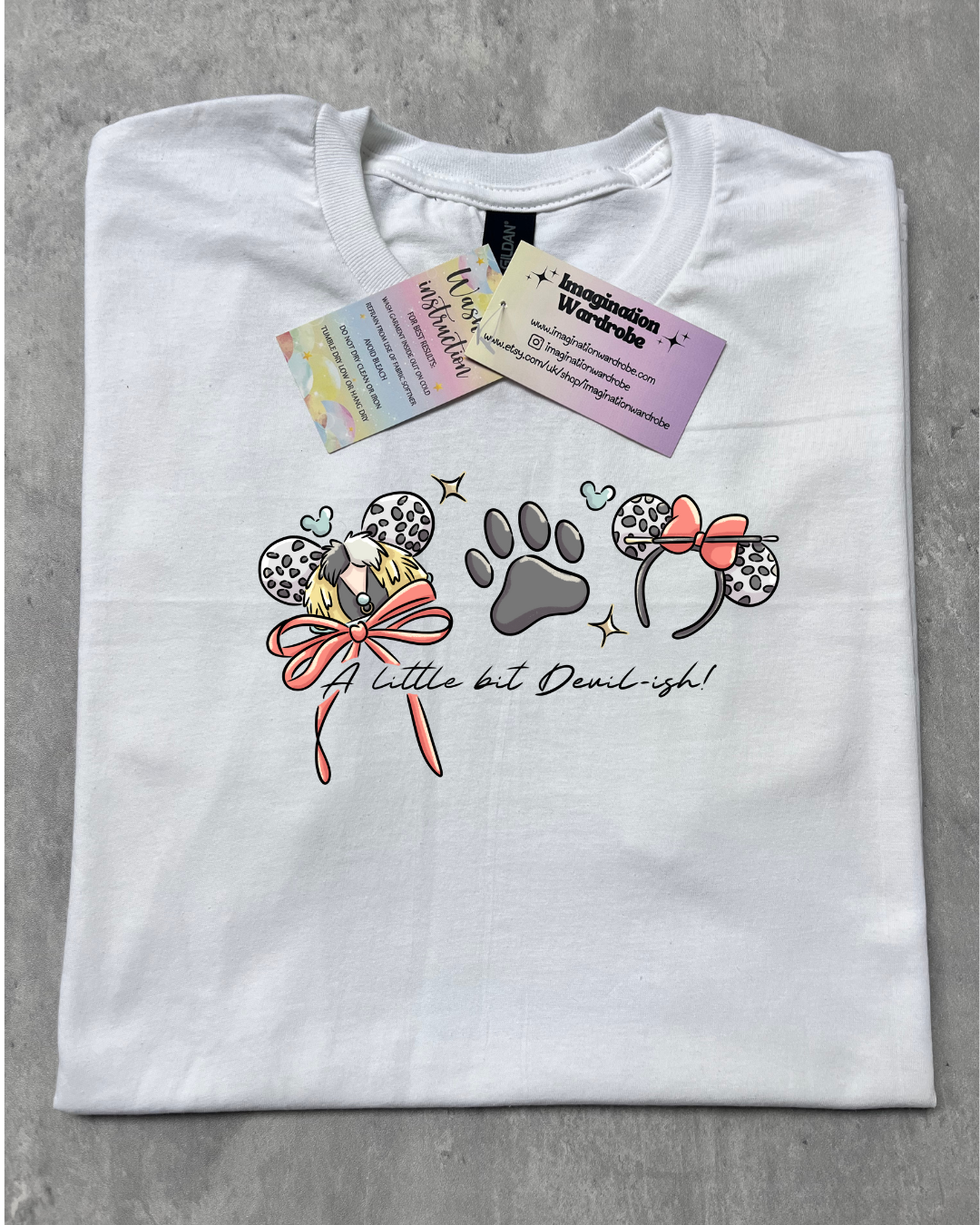 Dotty Villain ears logo T-Shirt.